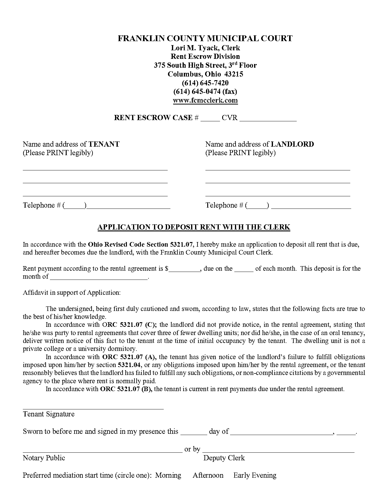 franklin county municipal court documents