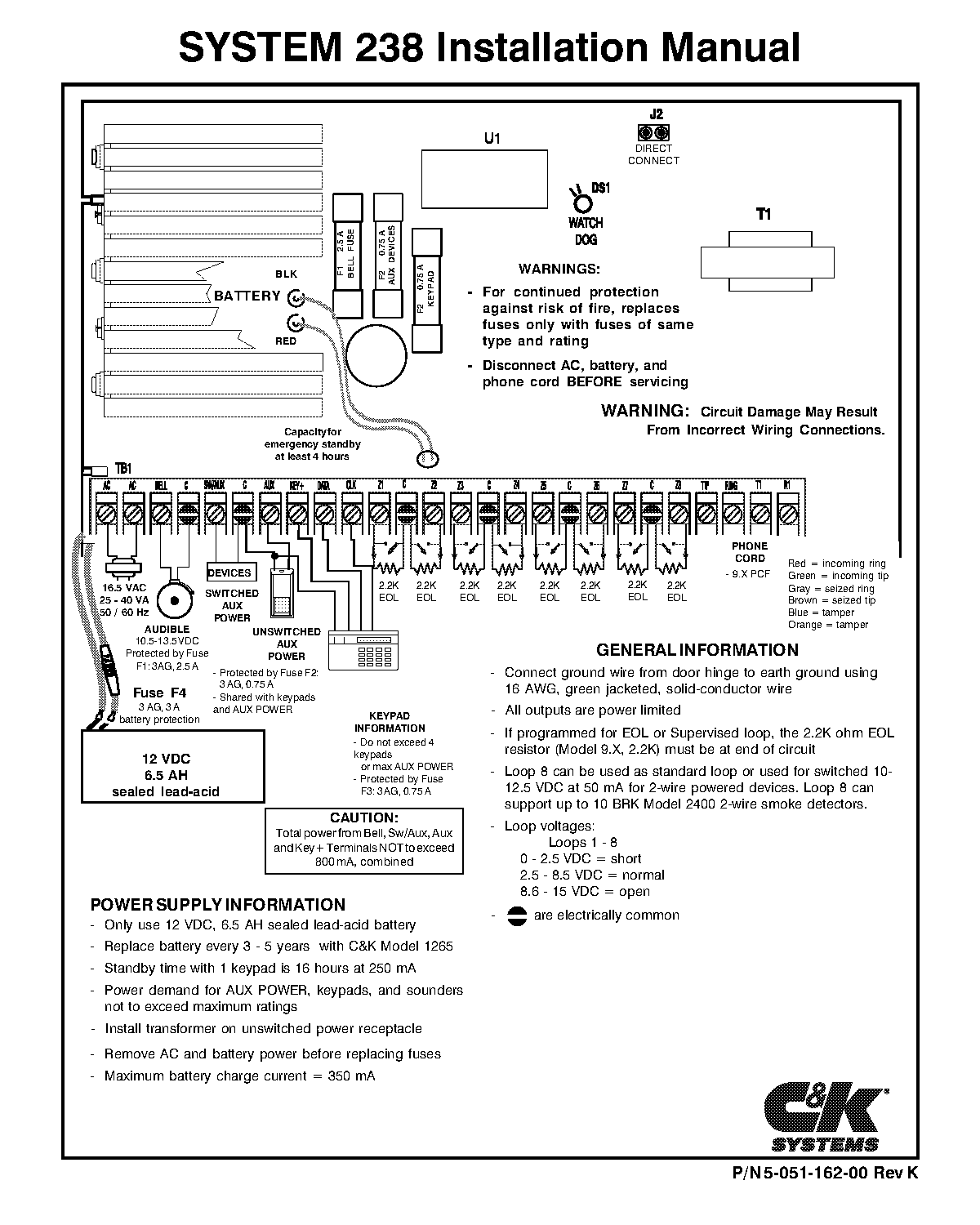 ck alarm system manual