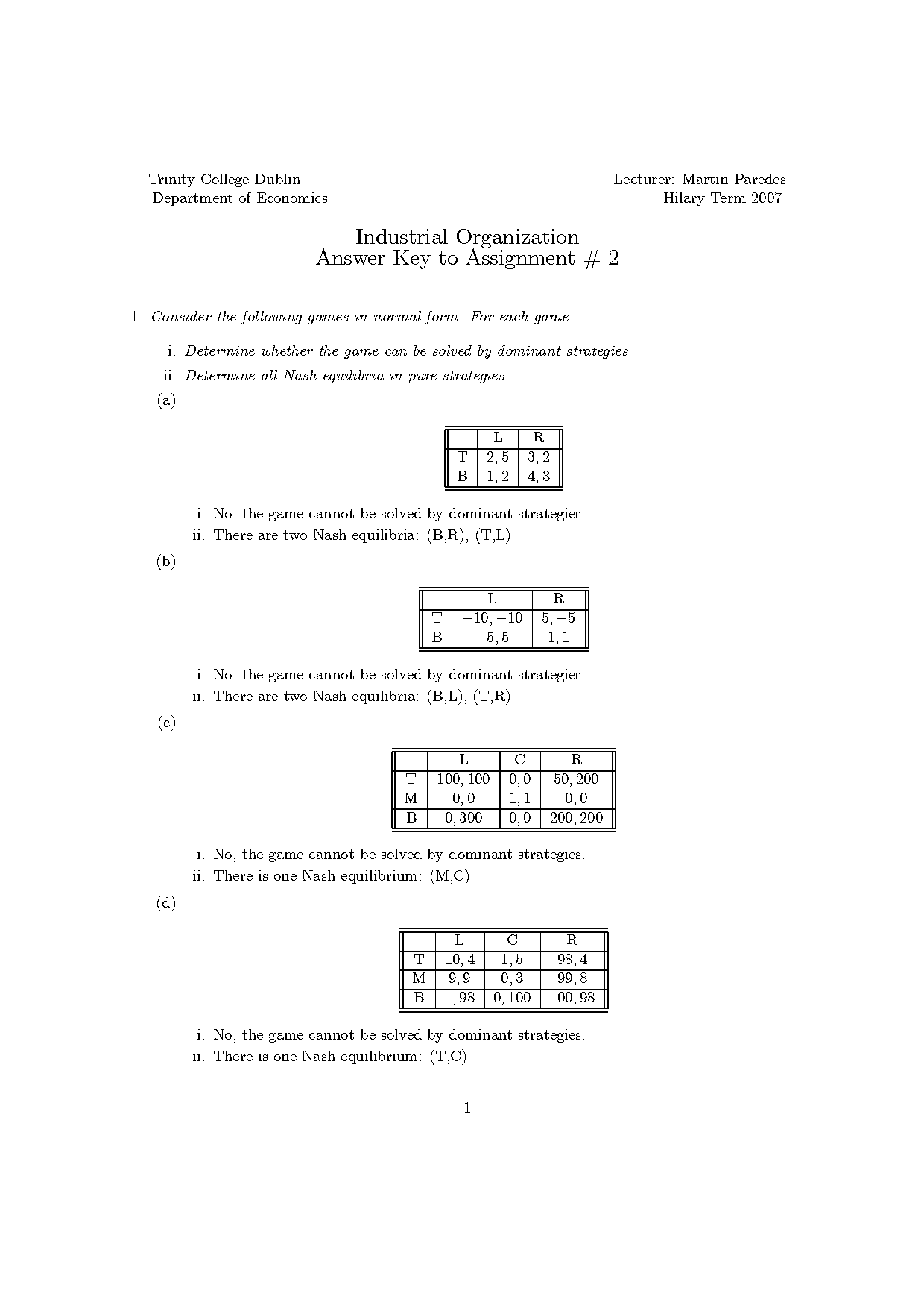 industrial location assignment answer key