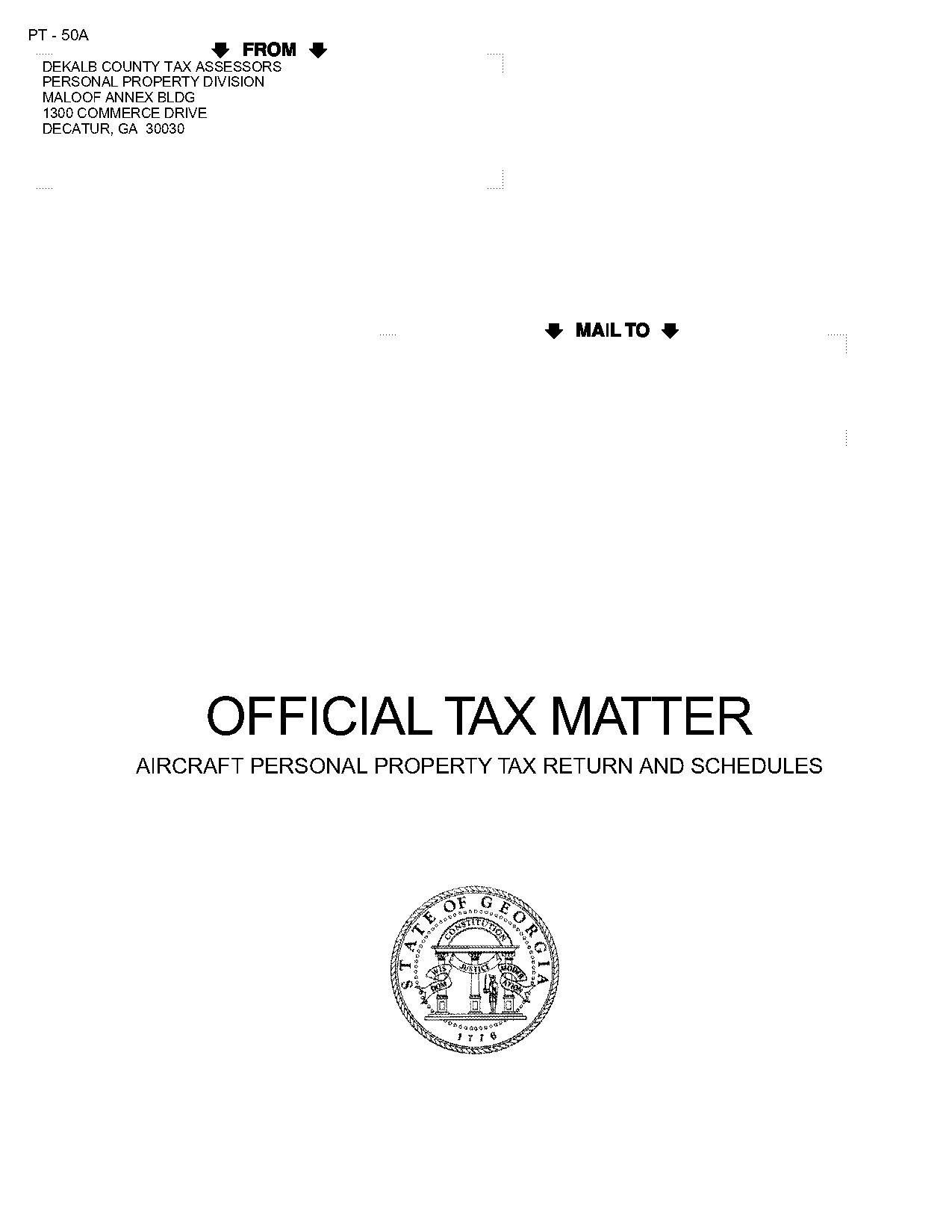 dekalb county personal property tax form