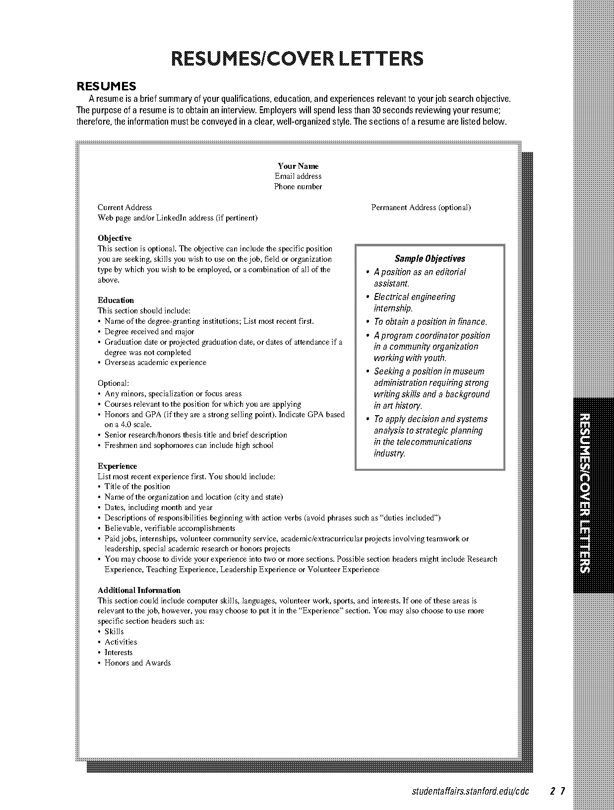 good self introduction in resume