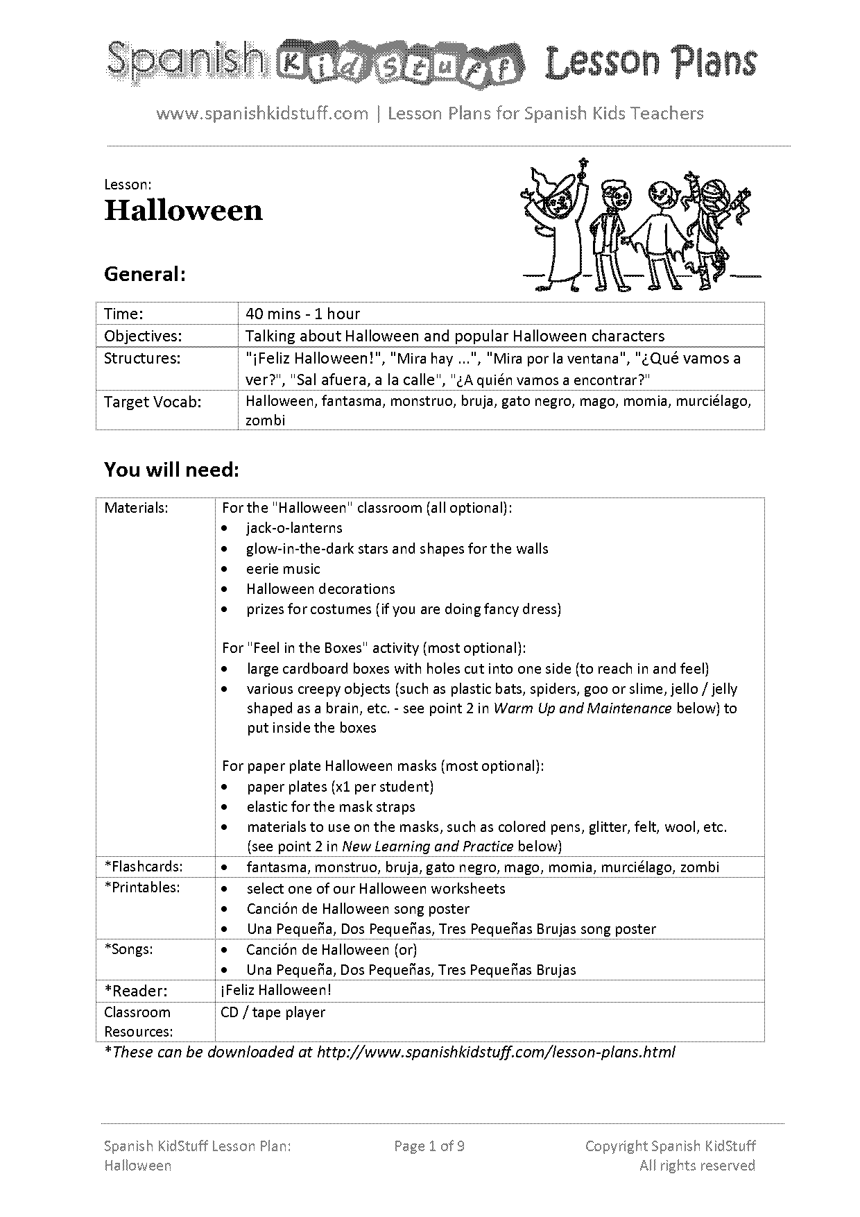 halloween middle school worksheets