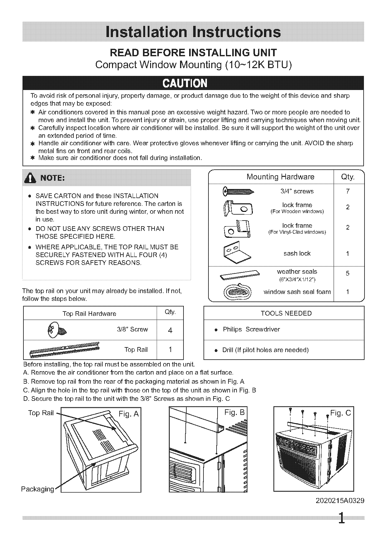 frigidaire window air conditioner instructions