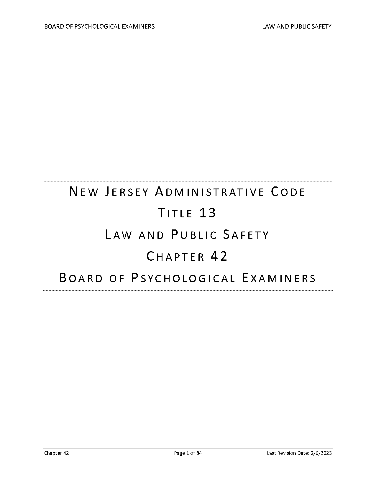 nj board of psychological examiners record keeping regulations