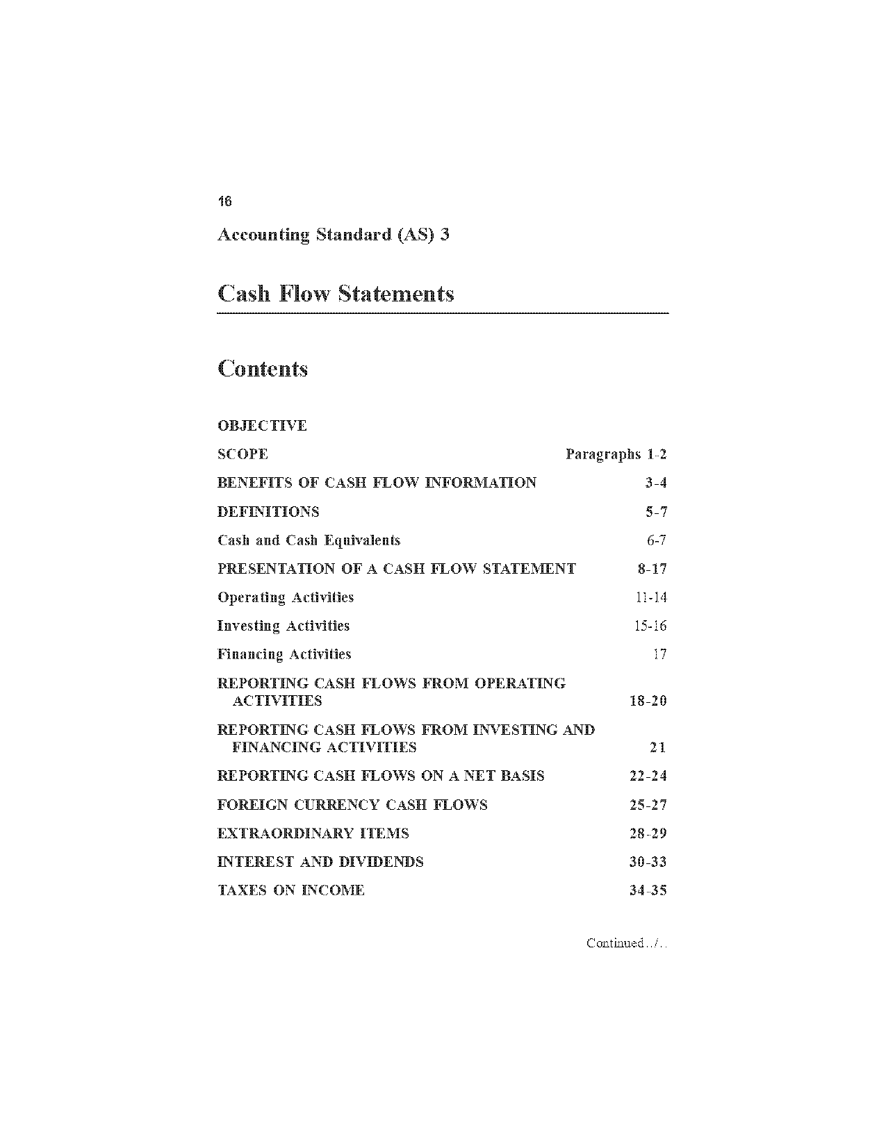 indirect method cash flow statement definition