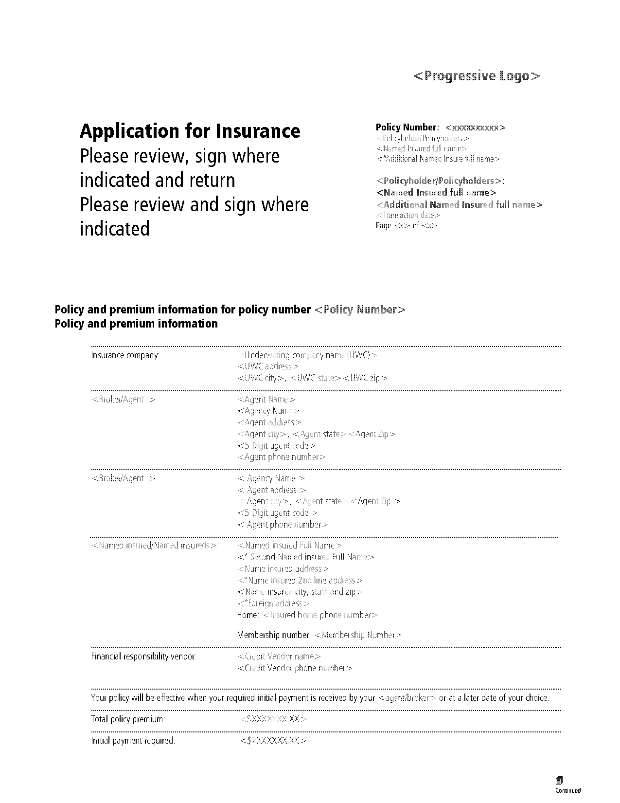 change policy start date progressive car insurance