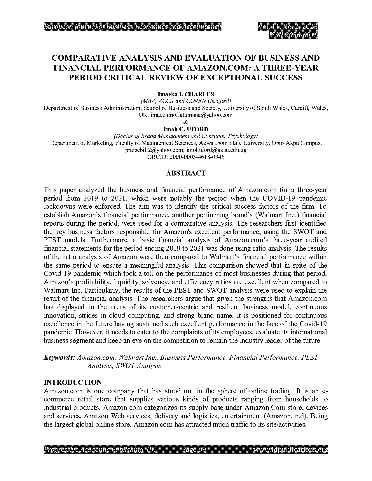 example excel of comparitive financial statements of walmart and amazon