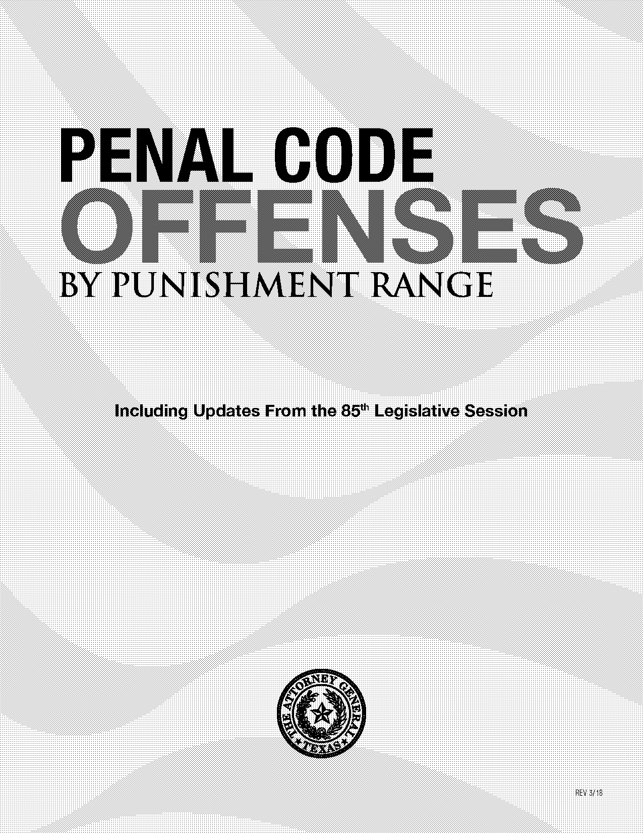 texas penal code penalties